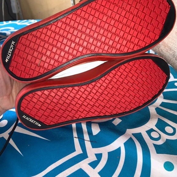 DEVO MACBETH LIMITED EDITION SILVER RED SKATER SHOES designed exclusive For DEVO - Picture 5 of 5